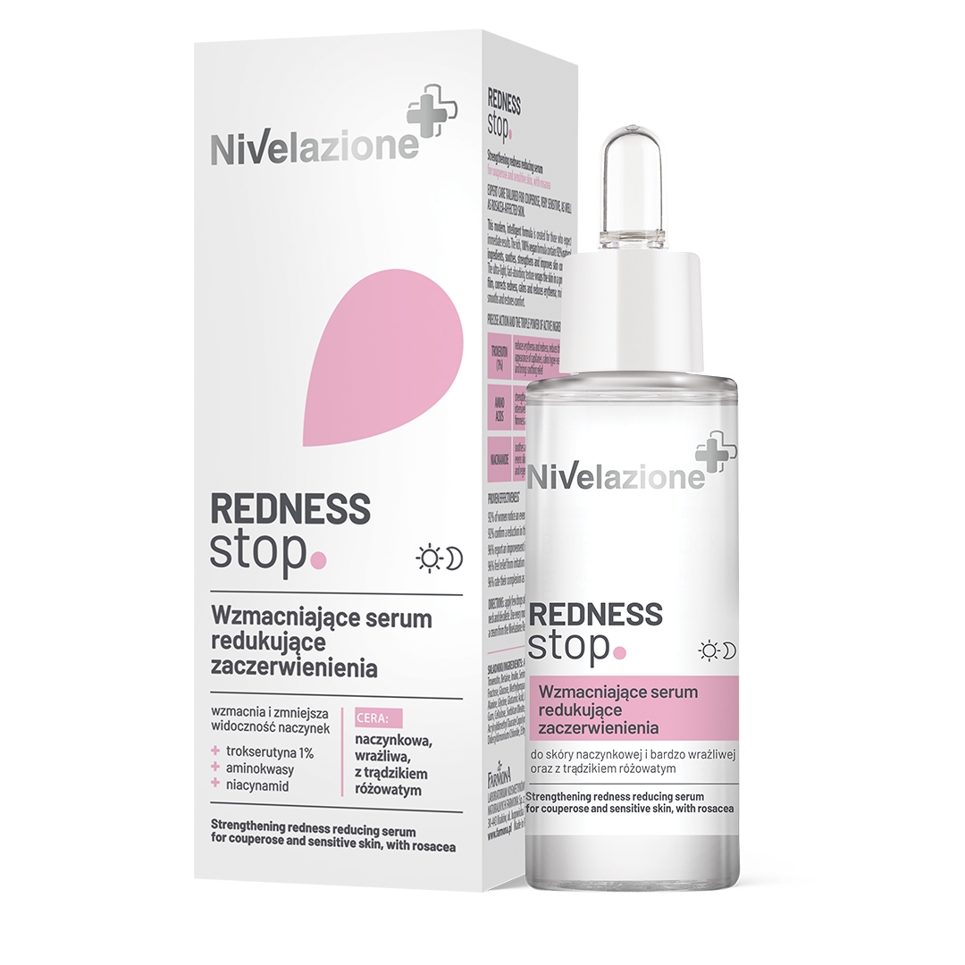 Nivelazione Redness Stop Wzmacniające Serum Redukujące Zaczerwienienia