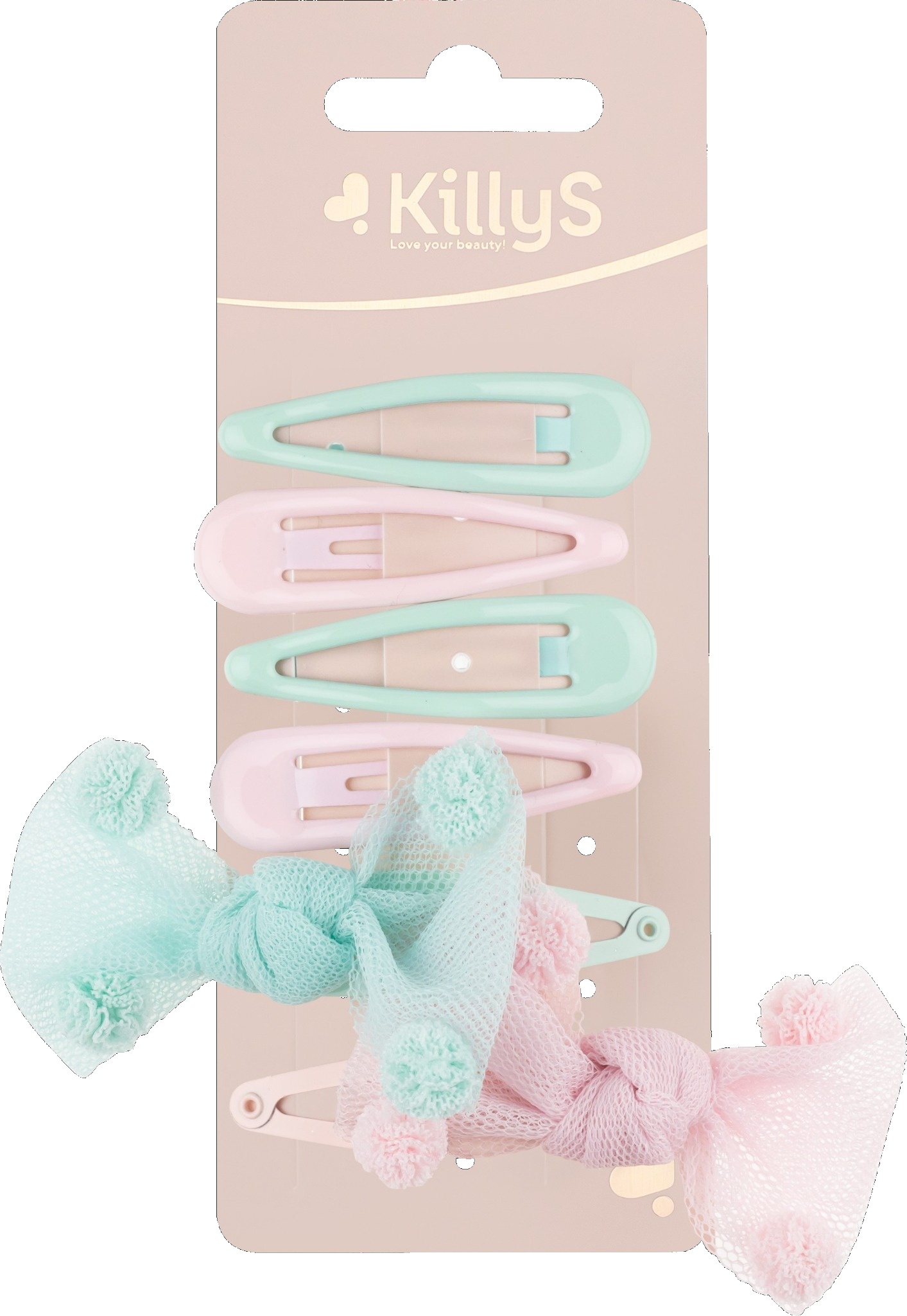 KillyS Zestaw 6 Pastelowych Spinek do Włosów