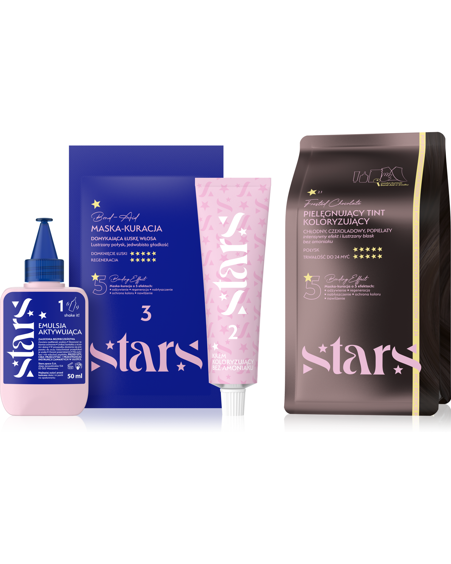 Stars Pielęgnujący Tint Koloryzujący do Włosów Frosted Chocolate