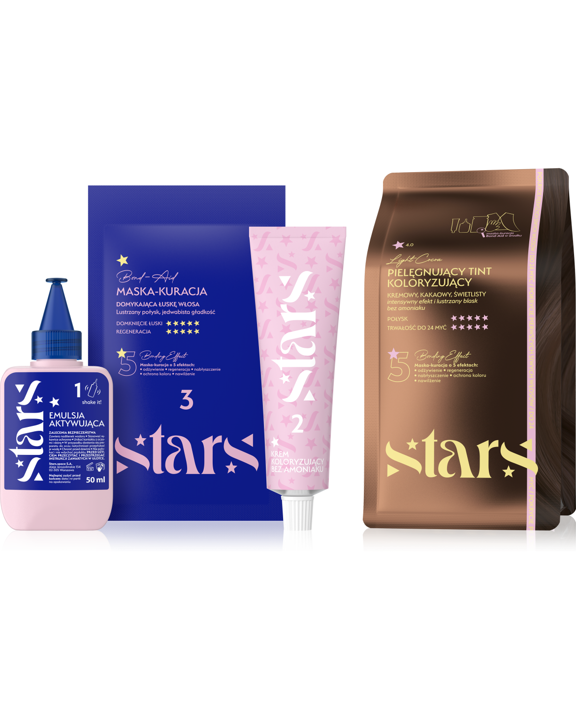 Stars Pielęgnujący Tint Koloryzujący do Włosów Light Cococa