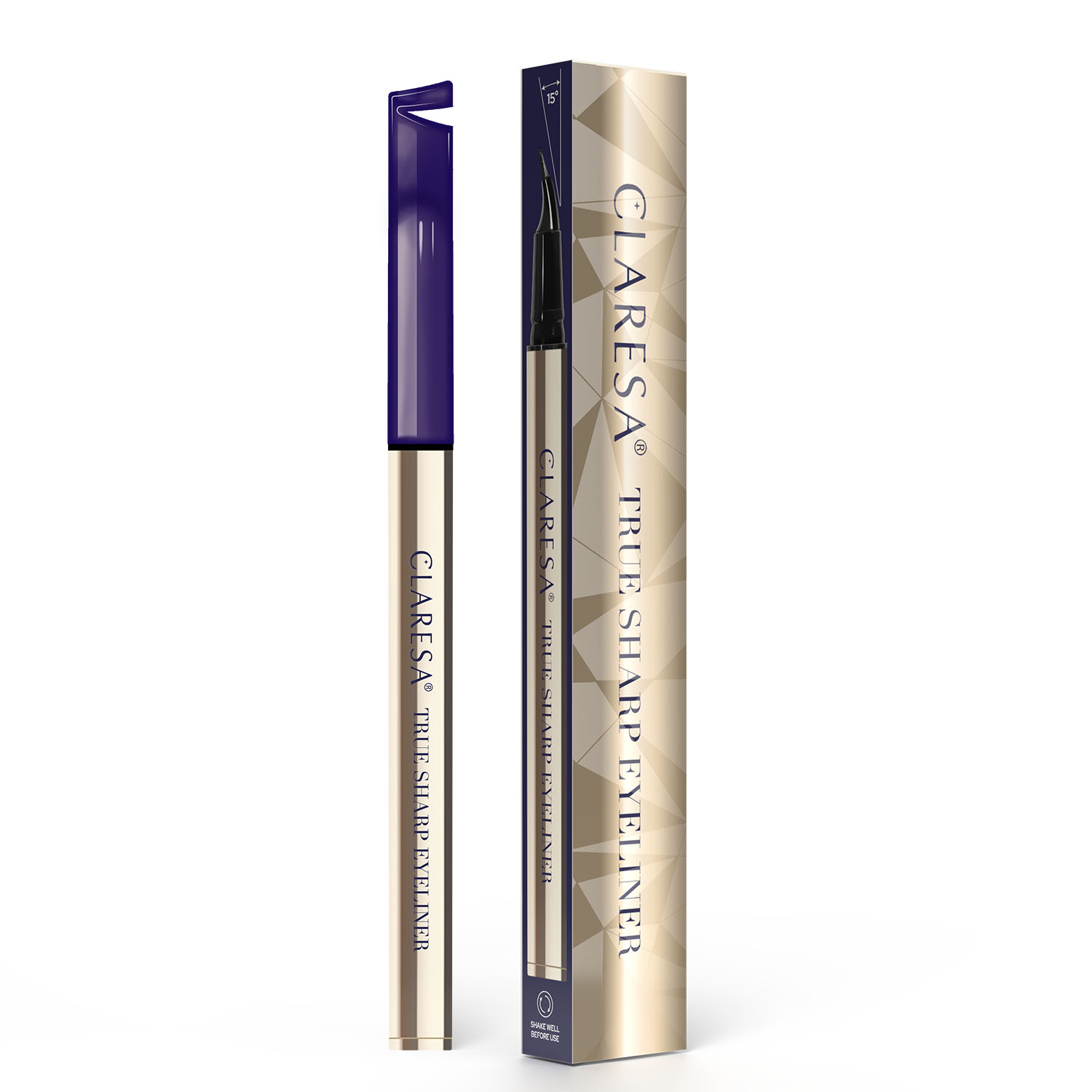 True Sharp Eyeliner Ultraprecyzyjny Eyeliner w Pisaku z Włosianym Pędzelkiem