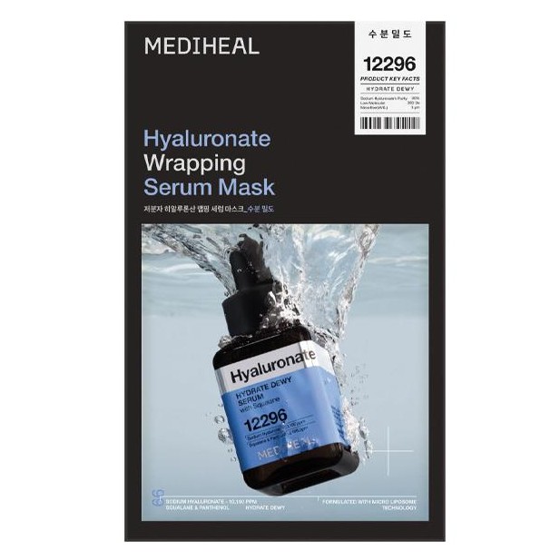 Mediheal Hyaluronate Wrapping Serum Mask Nawilżająca Maska w Płachcie