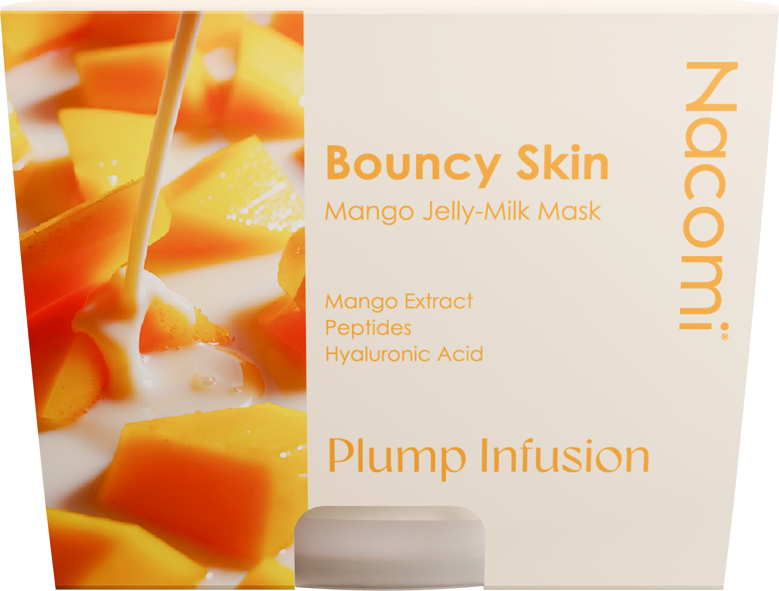 Nacomi Bouncy Skin Mango Jelly-Milk Mask Ujędrniająca Maska do Twarzy 80ml