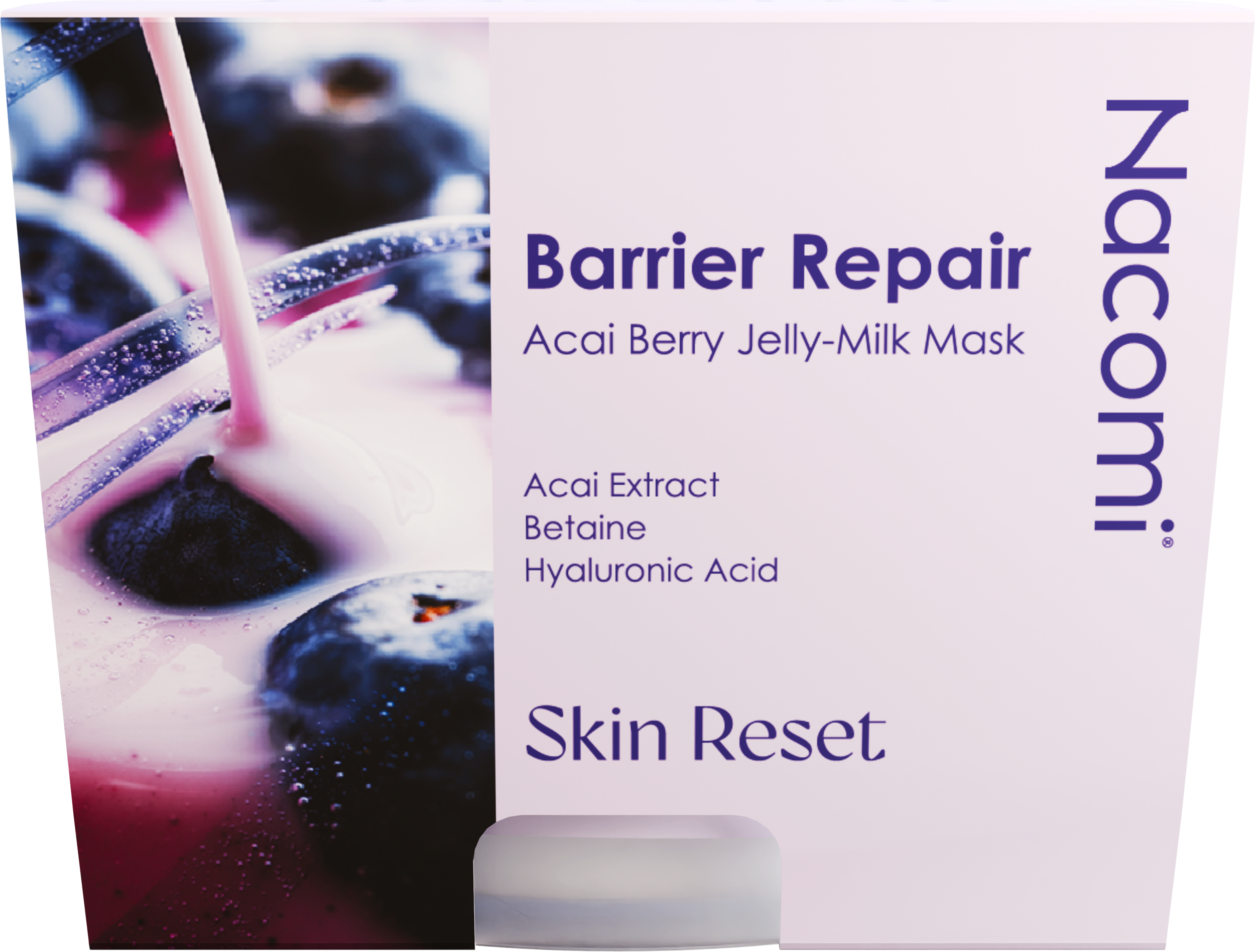 Nacomi Barrier Repair Acai Berry Jelly-Milk Mask Wzmacniająca Maska do Twarzy 80ml