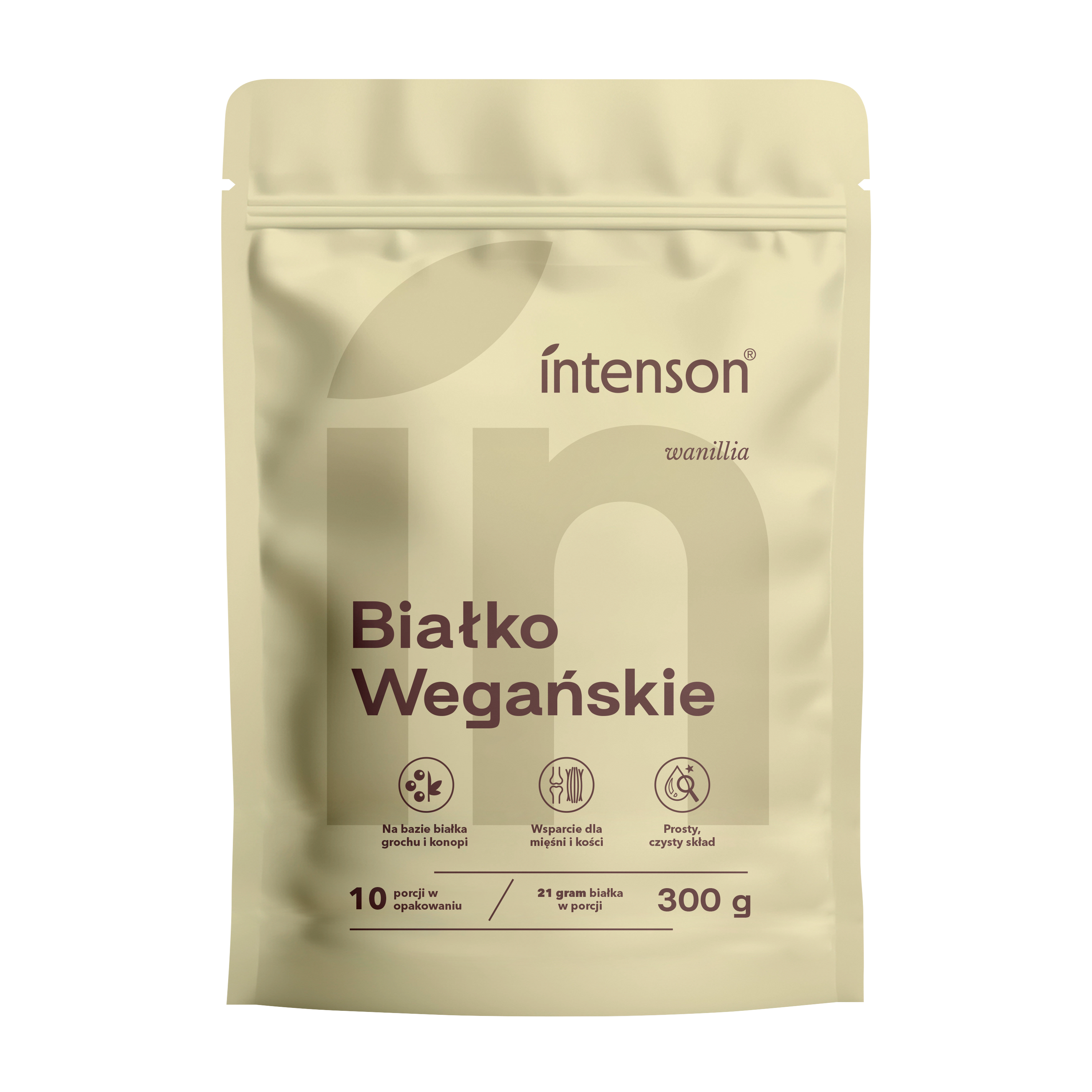 Intenson Białko Wegańskie Suplement Diety o Smaku Waniliowym 300g