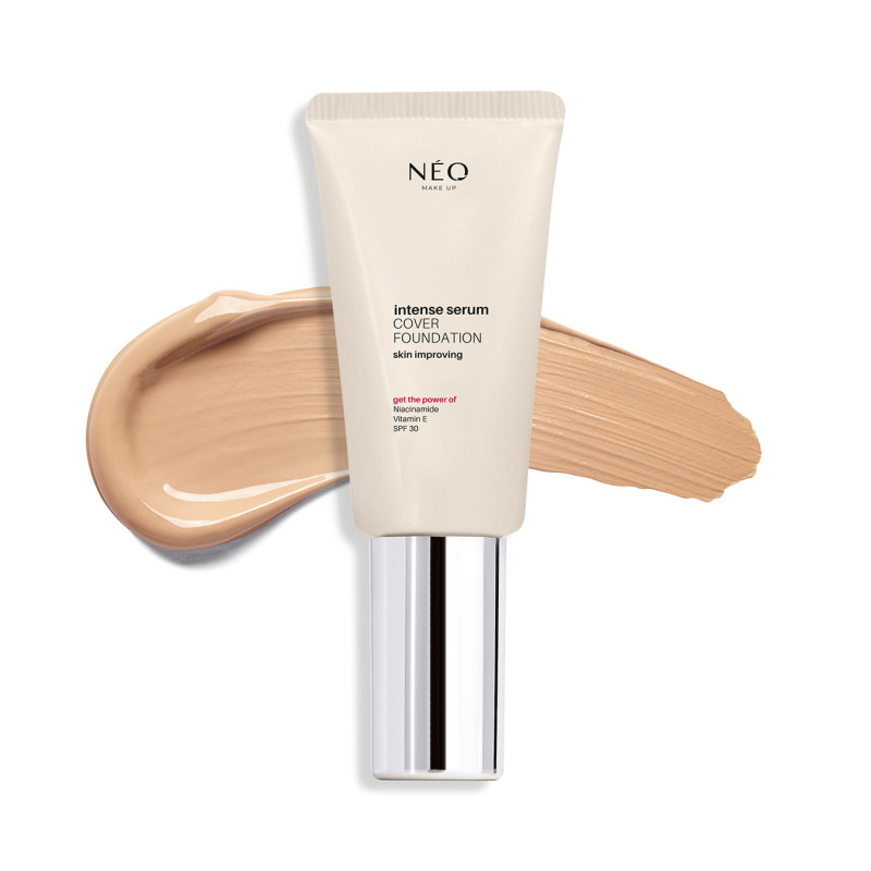Neo Make Up Intense Serum Cover Foundation Kryjący Podkład do Twarzy z Filtrem SPF30 02 Ivory
