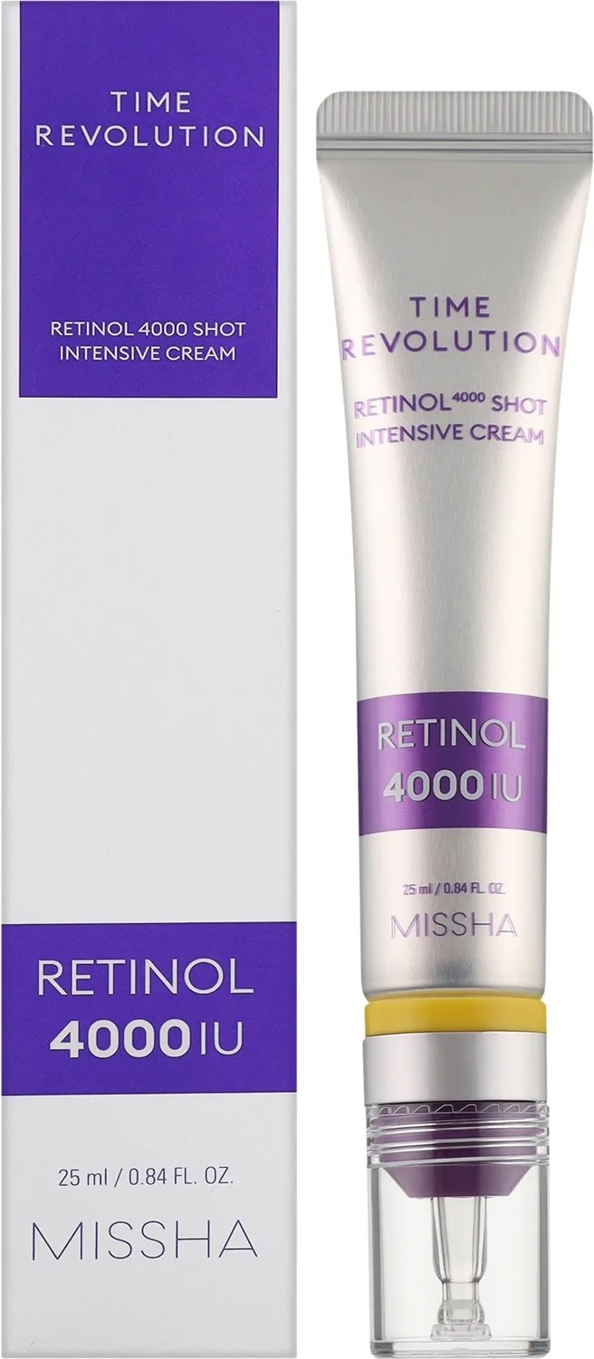 Missha Time Revolution Krem do Twarzy z Retinolem 4000IU 25ml