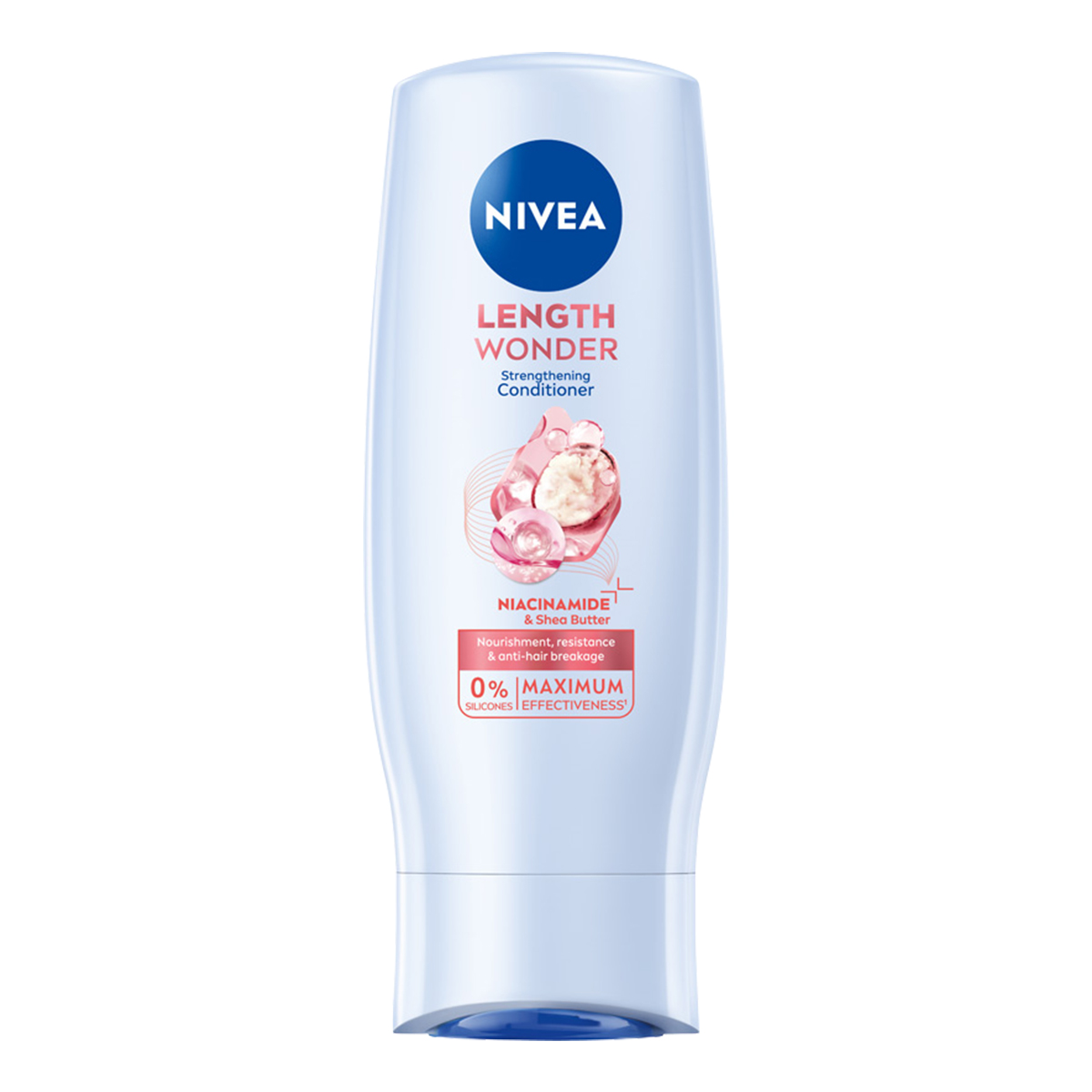 NIVEA Length Wonder Wzmacniająca Odżywka do Włosów z Niacynamidem i Masłem Shea 200ml