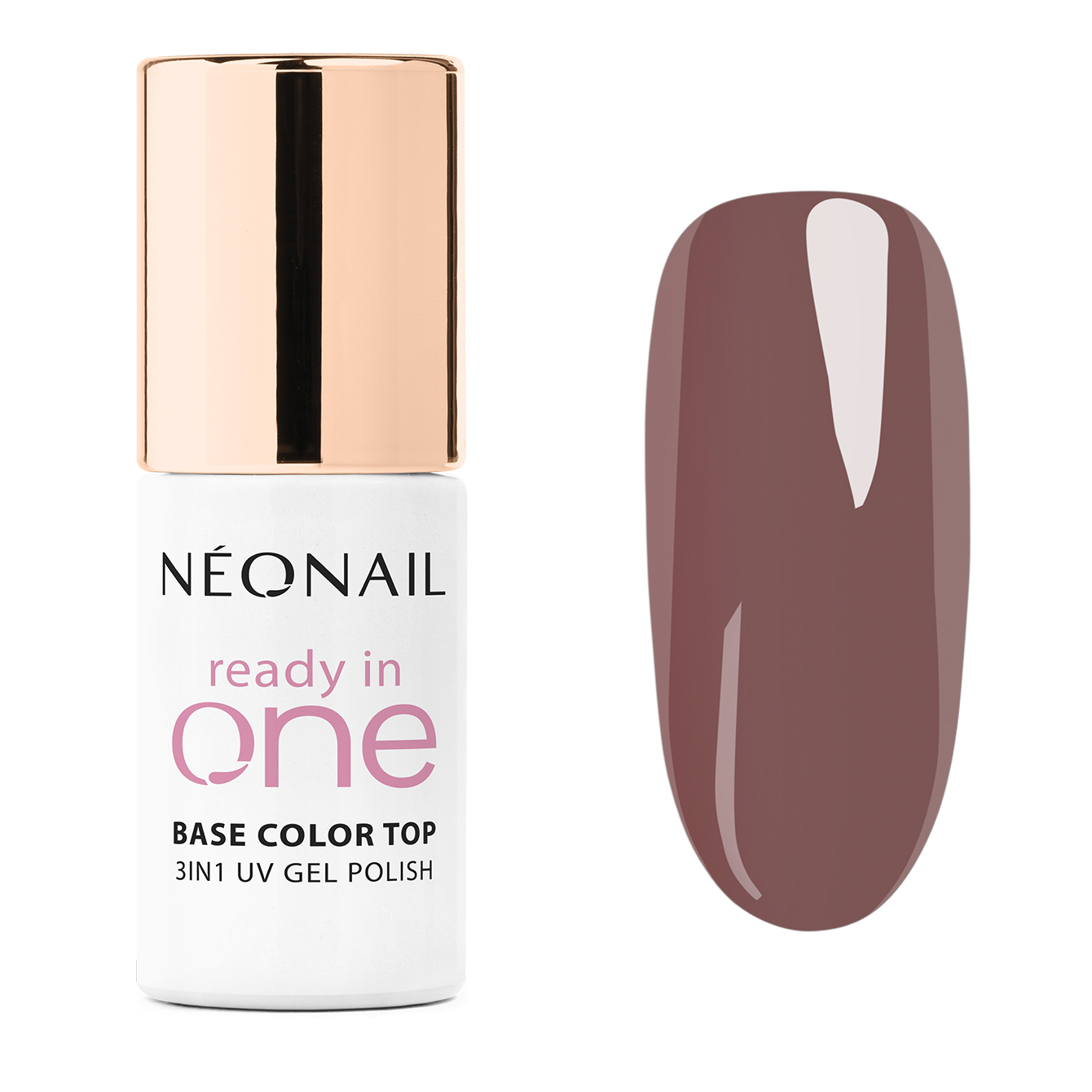 Neonail Ready In One Lakier Hybrydowy 3w1 07 One Mocha Brown