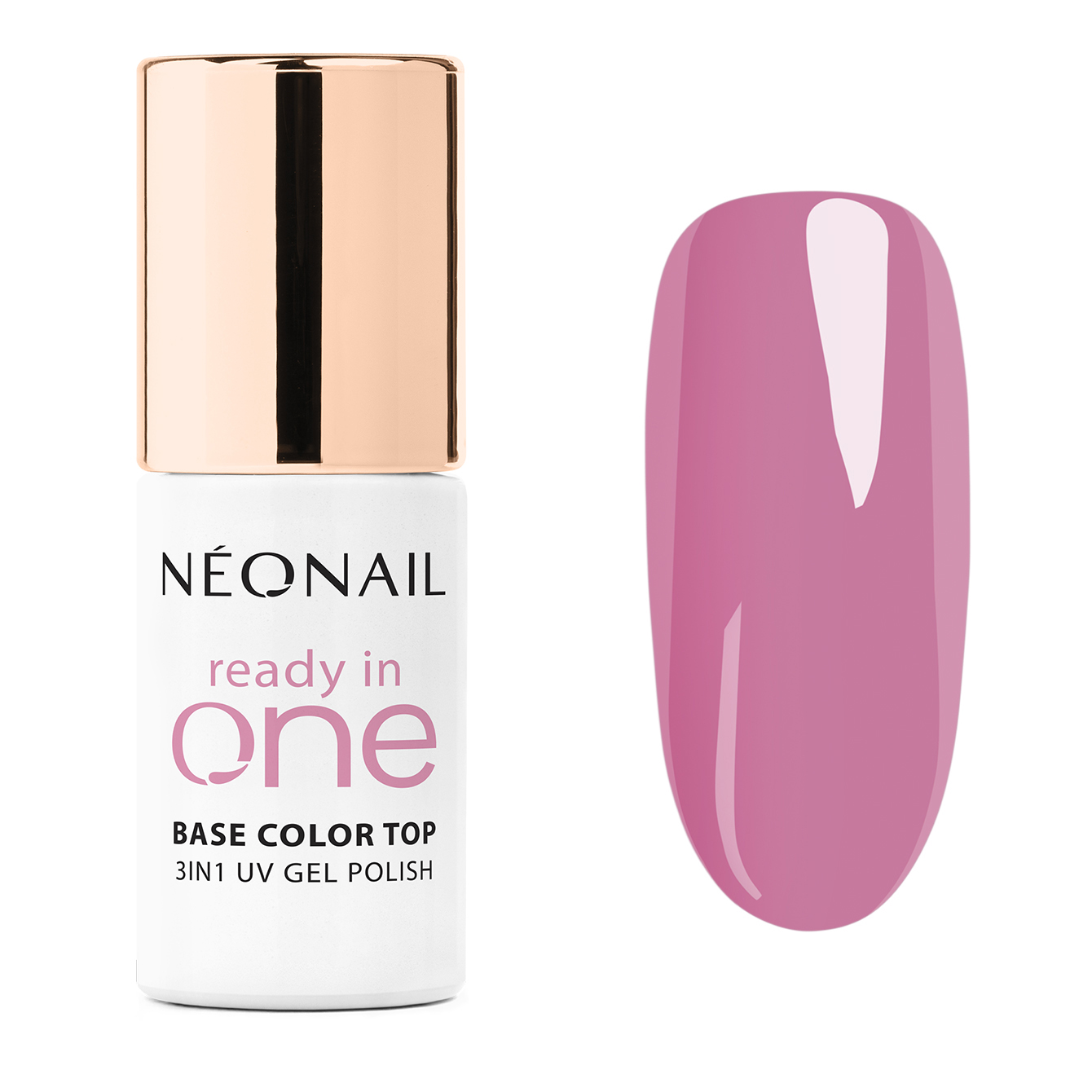 Neonail Ready In One Lakier Hybrydowy 3w1 10 One Pink Spark
