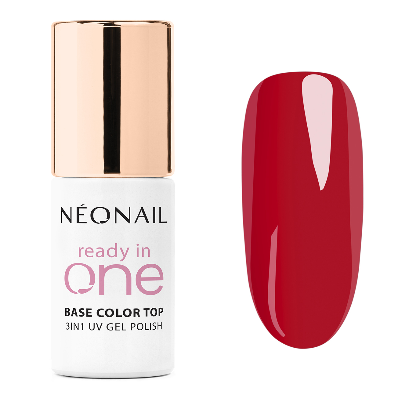 Neonail Ready In One Lakier Hybrydowy 3w1 11 One Classic Red