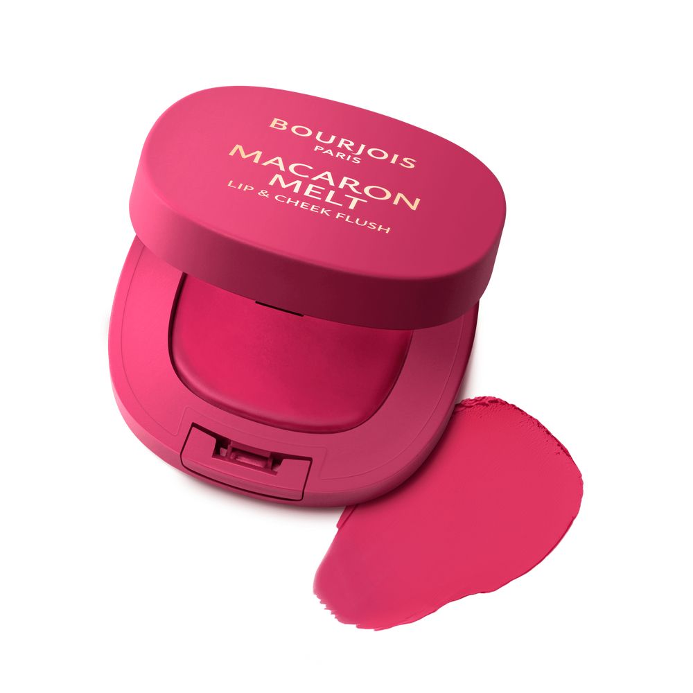 Bourjois Macaron Melt Wielofunkcyjny Róż do Policzków i Szminka w Formie Musu 04 Pink Guava