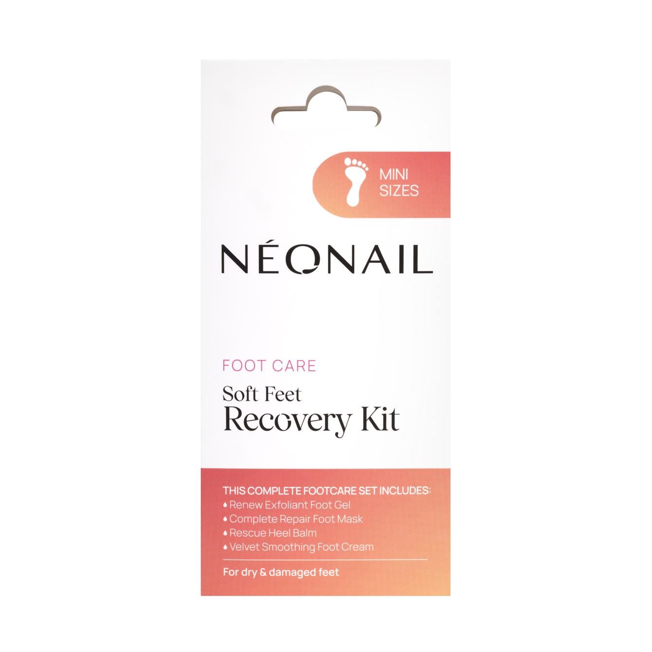 Neonail Soft Feet Recovery Kit Zestaw do Pielęgnacji Stóp 4x10ml