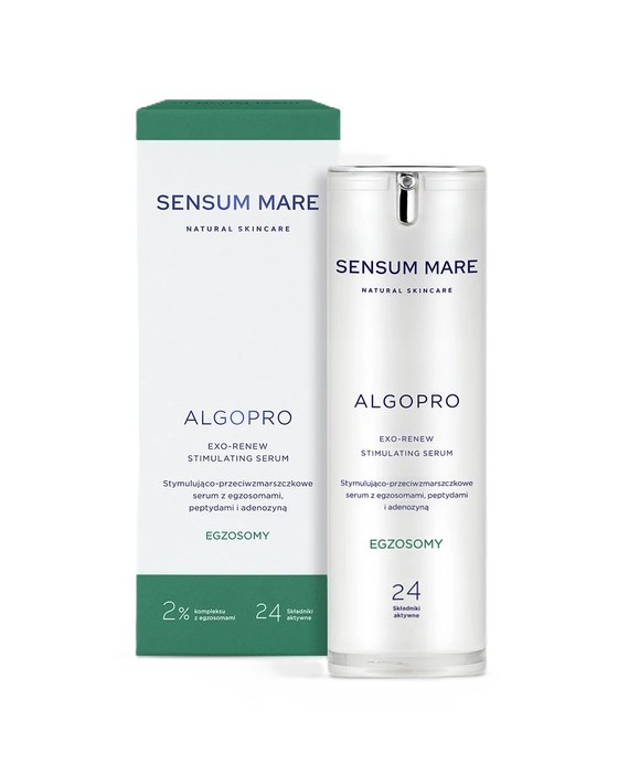 Sensum Mare Algopro Stymulująco-Przeciwzmarszczkowe Serum z Egzosomami Peptydami i Adenozyną 30ml
