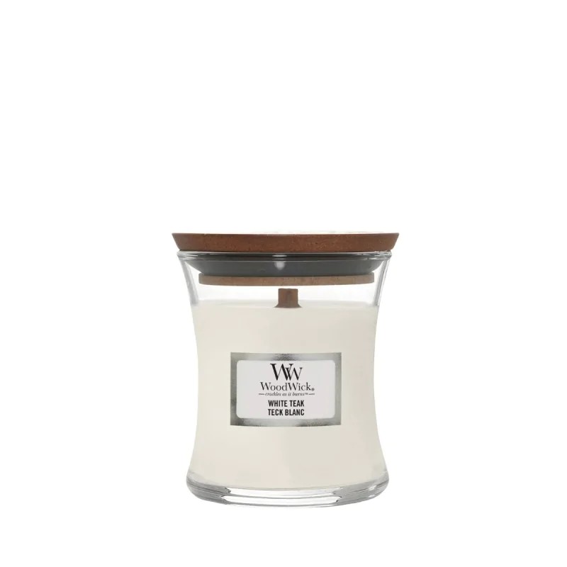 WoodWick Świeca Mała White Teak
