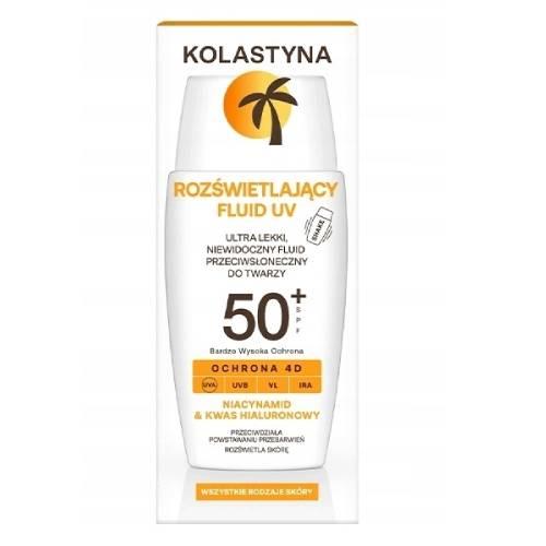 Kolastyna Rozświetlający Fluid do Twarzy z Filtrem SPF50+ 50ml