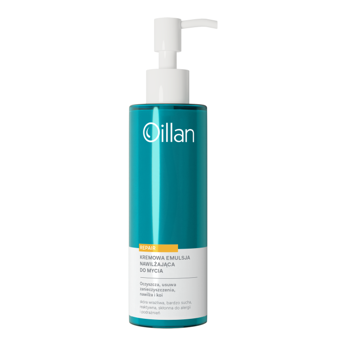 Oillan Repair Kremowa Emulsja do Mycia Twarzy dla Skóry Wrażliwej i Bardzo Suchej 200ml
