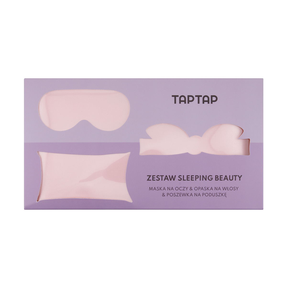 TAPTAP Zestaw Sleeping Beauty (Opaska na Włosy, na Oczy i Poszewka Satynowa)