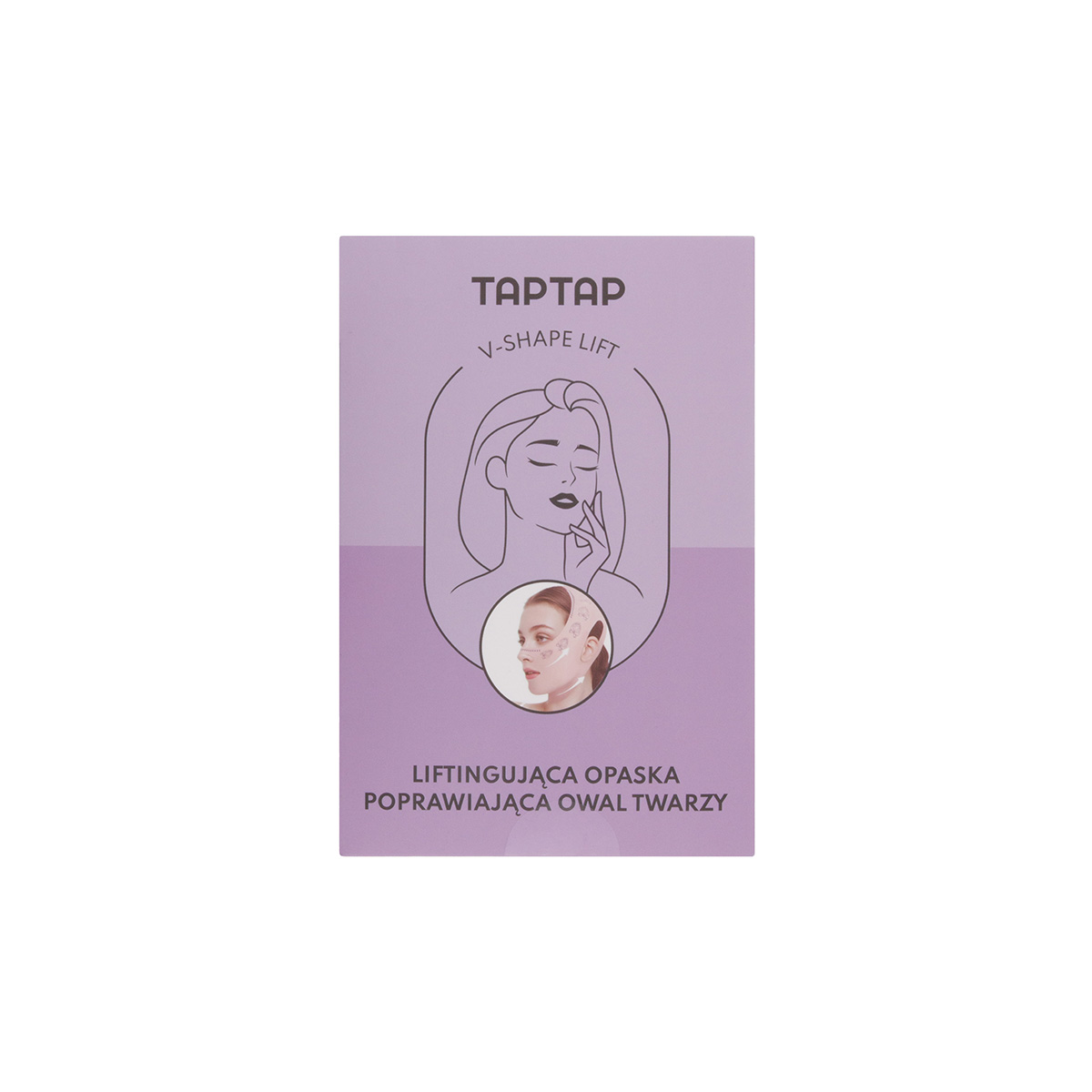 TAPTAP Liftingująca Opaska Poprawiająca Owal Twarzy Beżowa