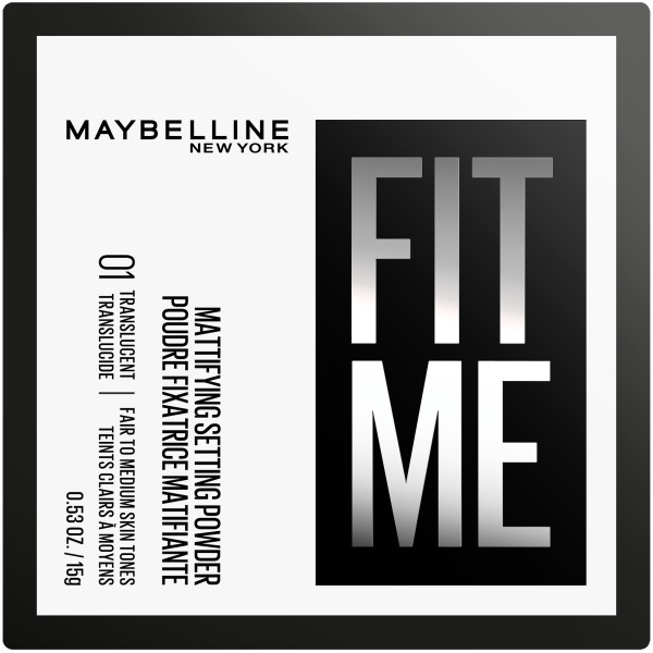 Maybelline Fit Me Matujący Sypki Puder do Twarzy 01 Transparent