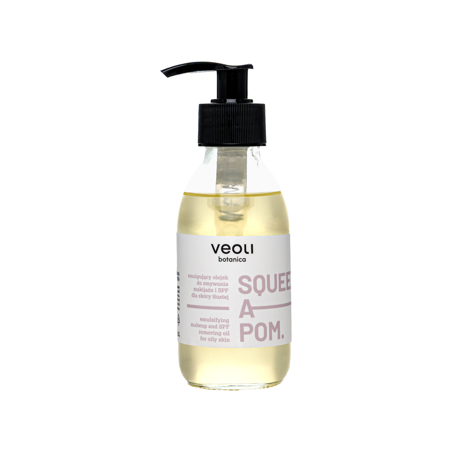 Veoli Botanica SQUEEZE A POM Emulgujący Olejek do Zmywania Makijażu i SPF dla Skóry Tłustej 150ml