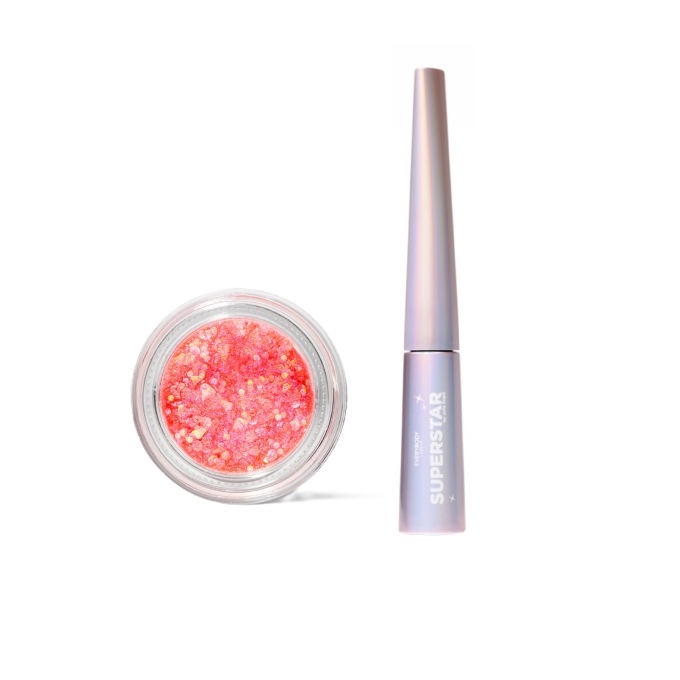 EVERYBODY London by Julia Żugaj Zestaw Brokat Magic Pink + Eyeliner Cosmic Energy