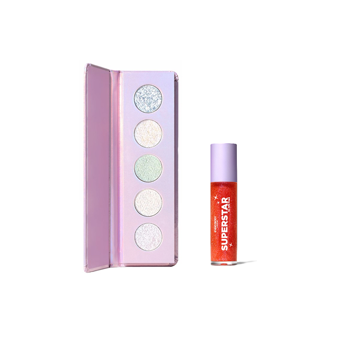EVERYBODY London by Julia Żugaj Zestaw Paleta Cieni do Powiek + Olejek do Ust Sparkle Rose