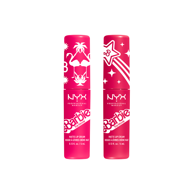 NYX Professional Makeup x Barbie Zestaw Pomadek do Ust 01 Dreamhouse Pink + 02 Perfect Day Pink