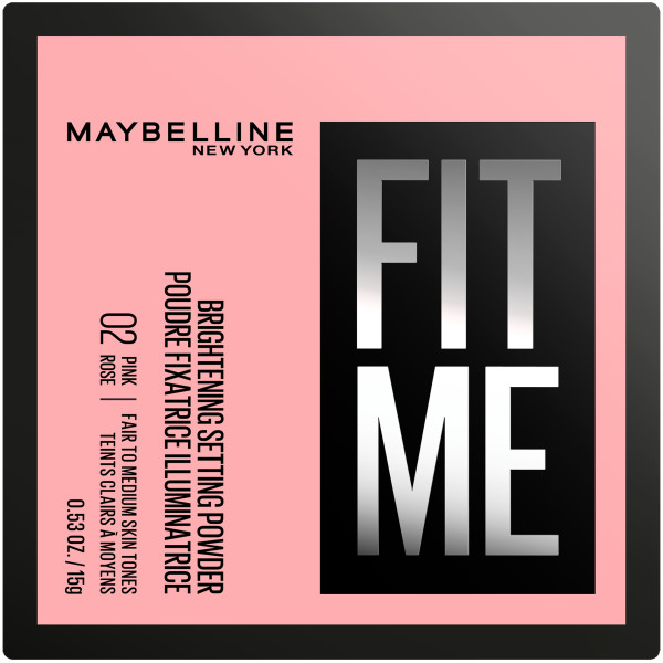 Maybelline Fit Me Matujący Sypki Puder do Twarzy 02 Pink