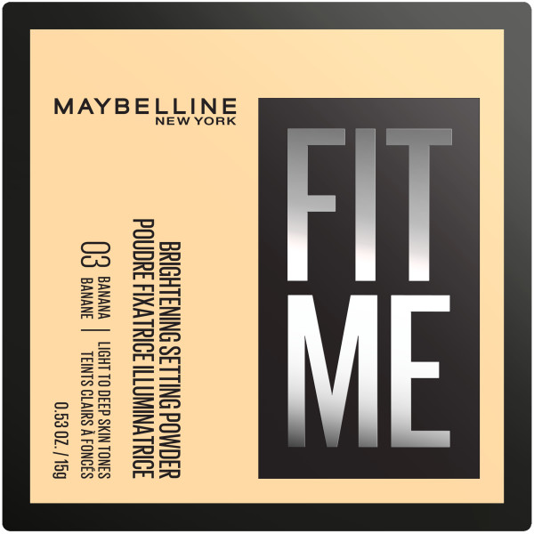Maybelline Fit Me Matujący Sypki Puder do Twarzy 03 Banana