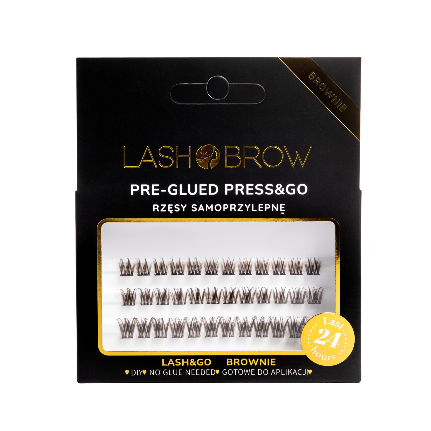 Press & Go Zestaw Kępek Samoprzylepnych Daily Natural Brownie