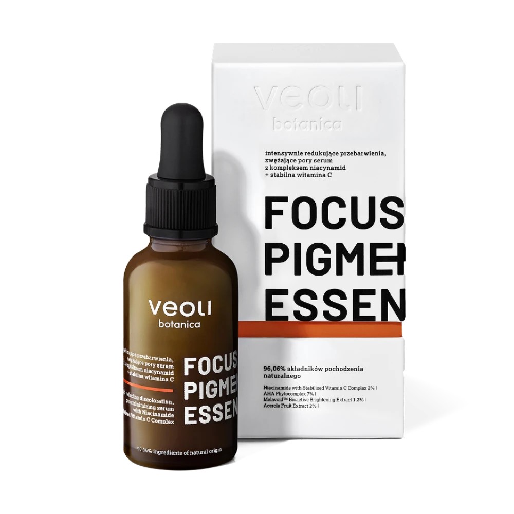 Veoli Botanica Focus Pigmentation Essence Serum Zwężające Pory i Redukujące Przebarwienia 30ml