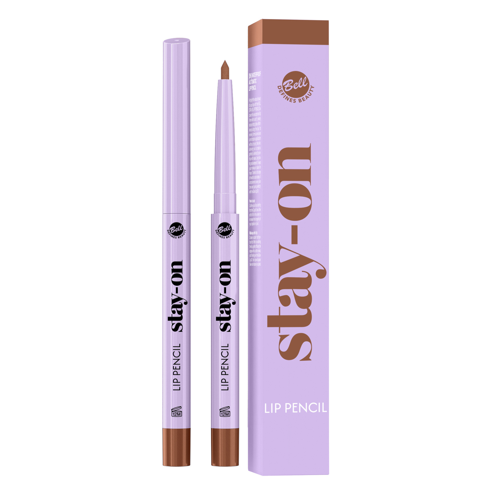 Bell Stay-On Lip Pencil Wodoodporna Automatyczna Konturówka do Ust 04 Cocoa Nude