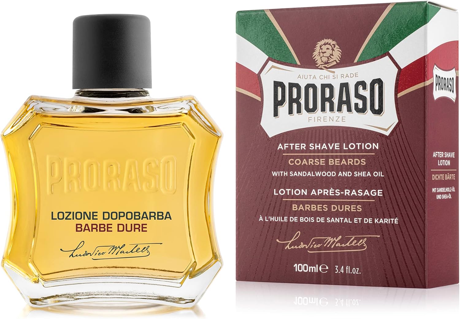 Proraso Red Odżywcza Woda po Goleniu z Olejkiem Sandałowym i Masłem Shea 100ml
