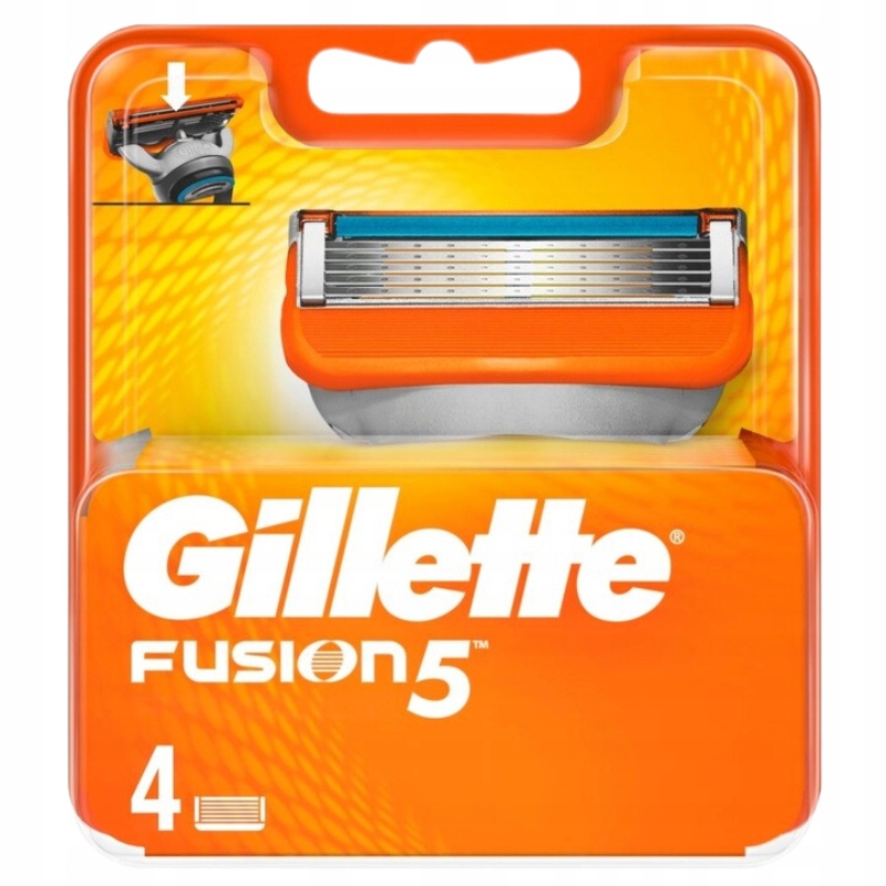 Gillette Fusion 5 Wymienne Ostrza do Maszynki 4 Sztuki