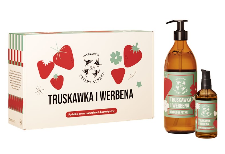 Mydlarnia Cztery Szpaki Zestaw Truskawka i Werbena Krótka Data Ważności 04.07.2026r