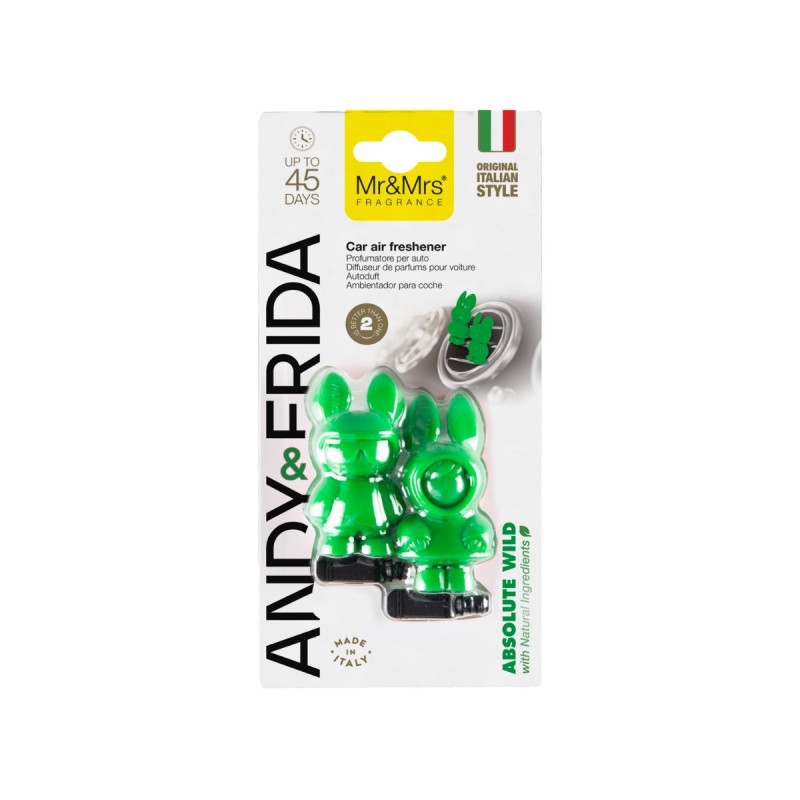 Mr & Mrs Fragrance Andy & Frida Odświeżacz do Samochodu Absolute Wild