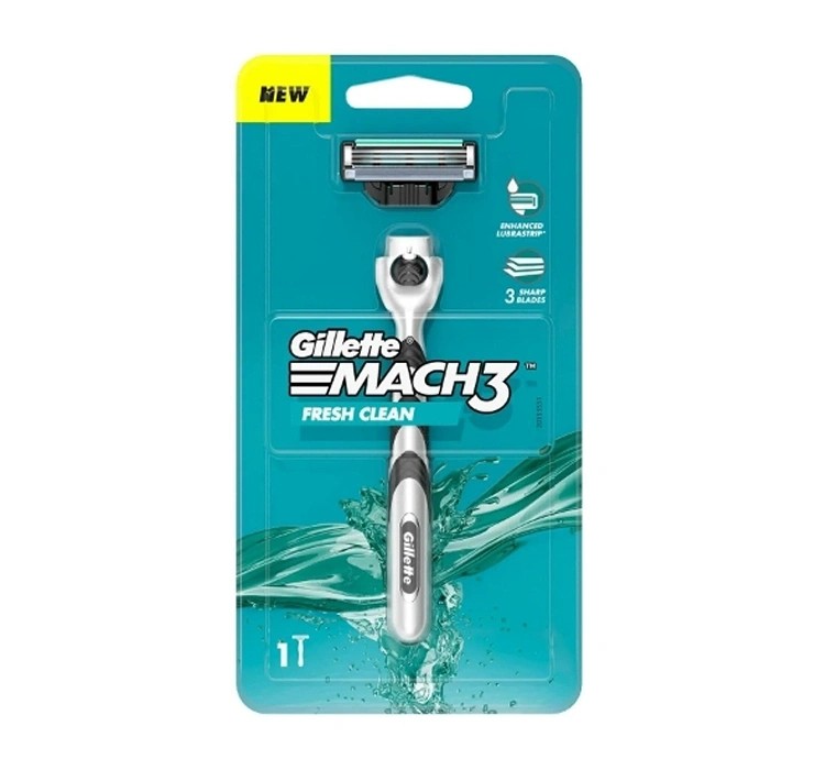 Mach 3 Fresh Clean Maszynka do Golenia 3 Ostrza z Wymienną Końcówką