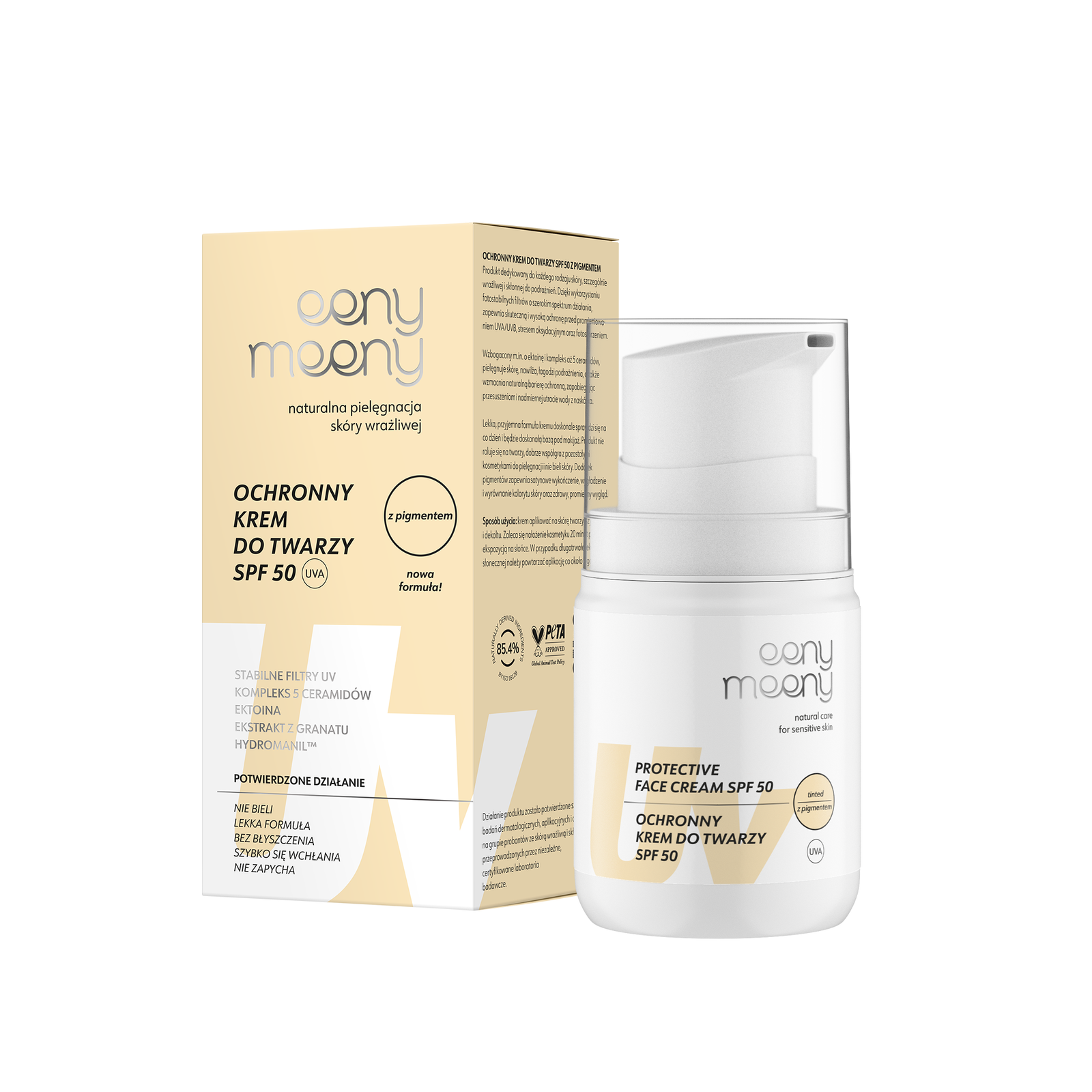 Eeny Meeny Ochronny Krem do Twarzy z Filtrem SPF50 50ml