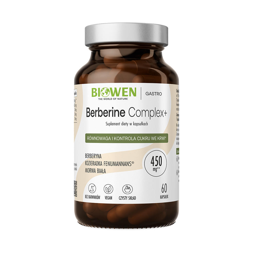 Biowen Berberine Complex+ Suplement Diety 60 Kapsułek