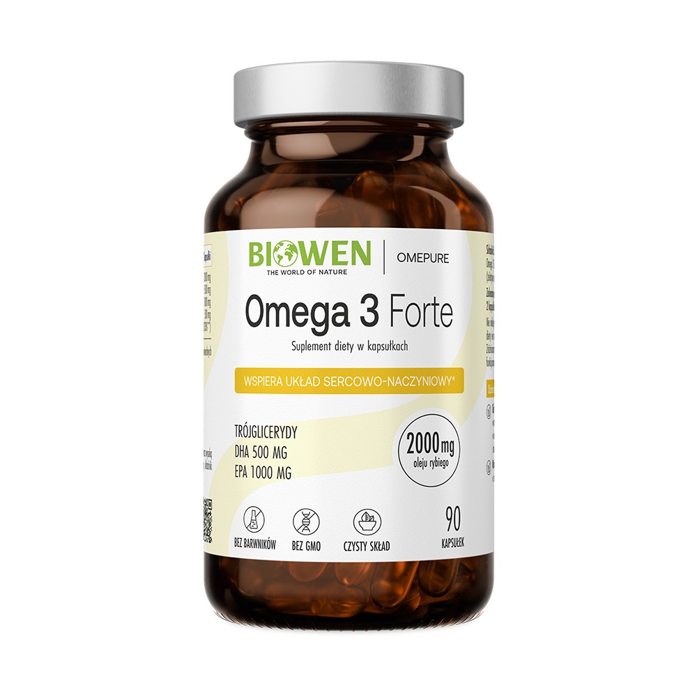 Biowen Omega 3 Forte Suplement Diety 90 Kapsułek