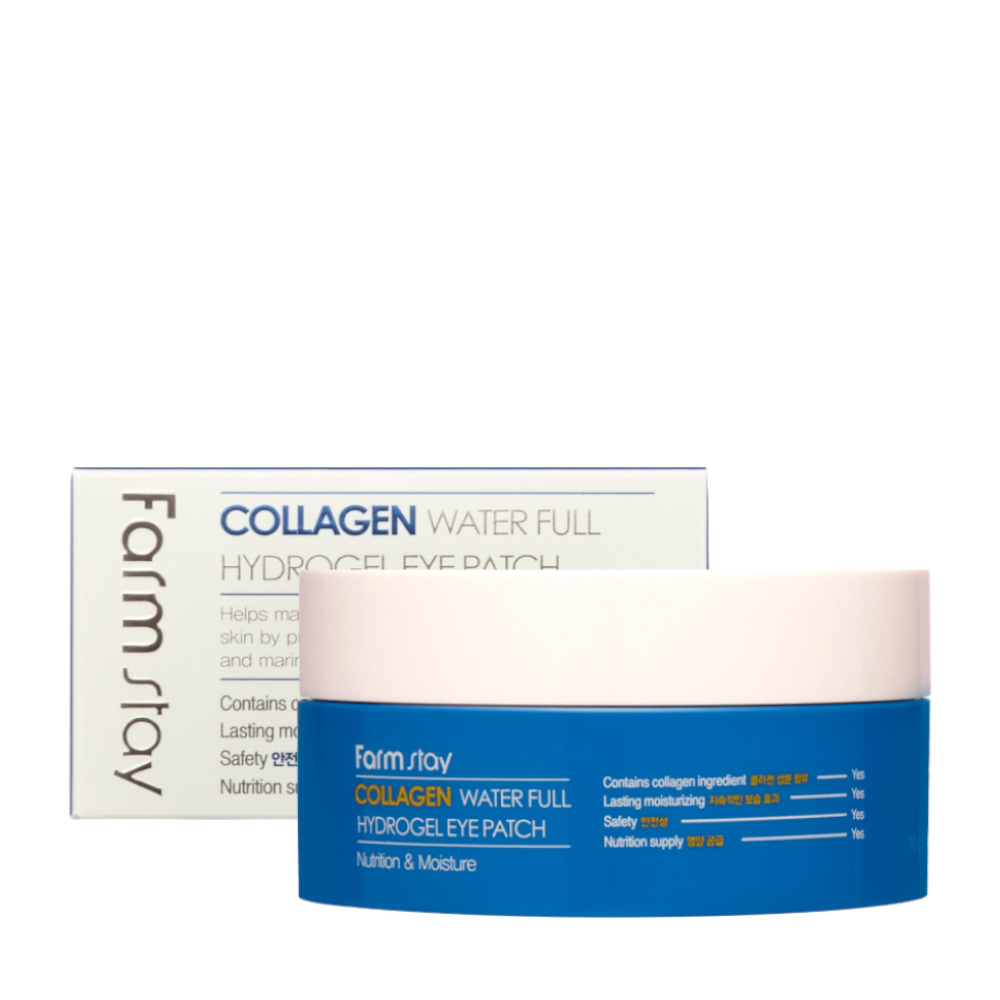 Farmstay Collagen Hydrożelowe Płatki pod Oczy z Kolagenem 60 Sztuk
