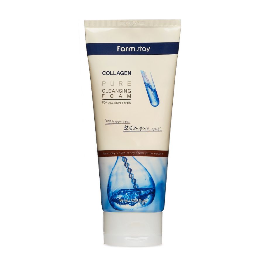 Farmstay Collagen Nawilżająca Pianka do Mycia Twarzy z Kolagenem 180ml