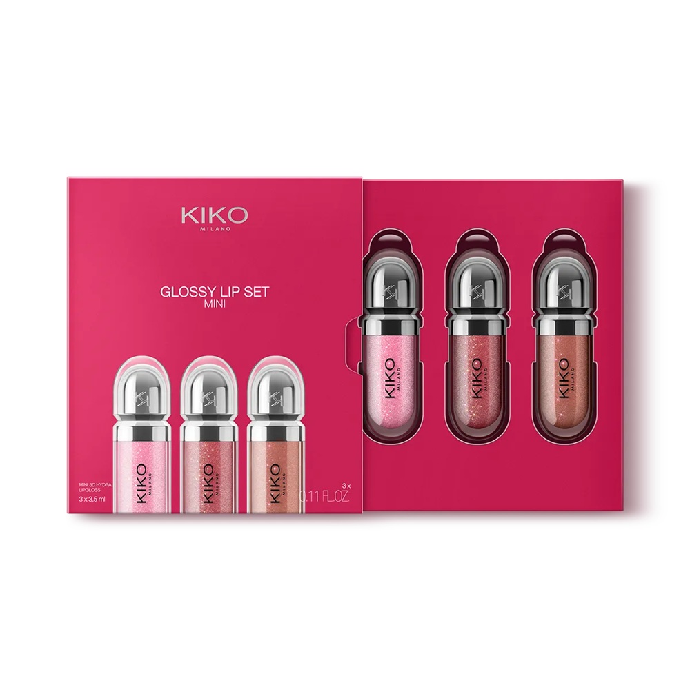 Glossy Lip Set Mini zestaw błyszczyków opakowanie