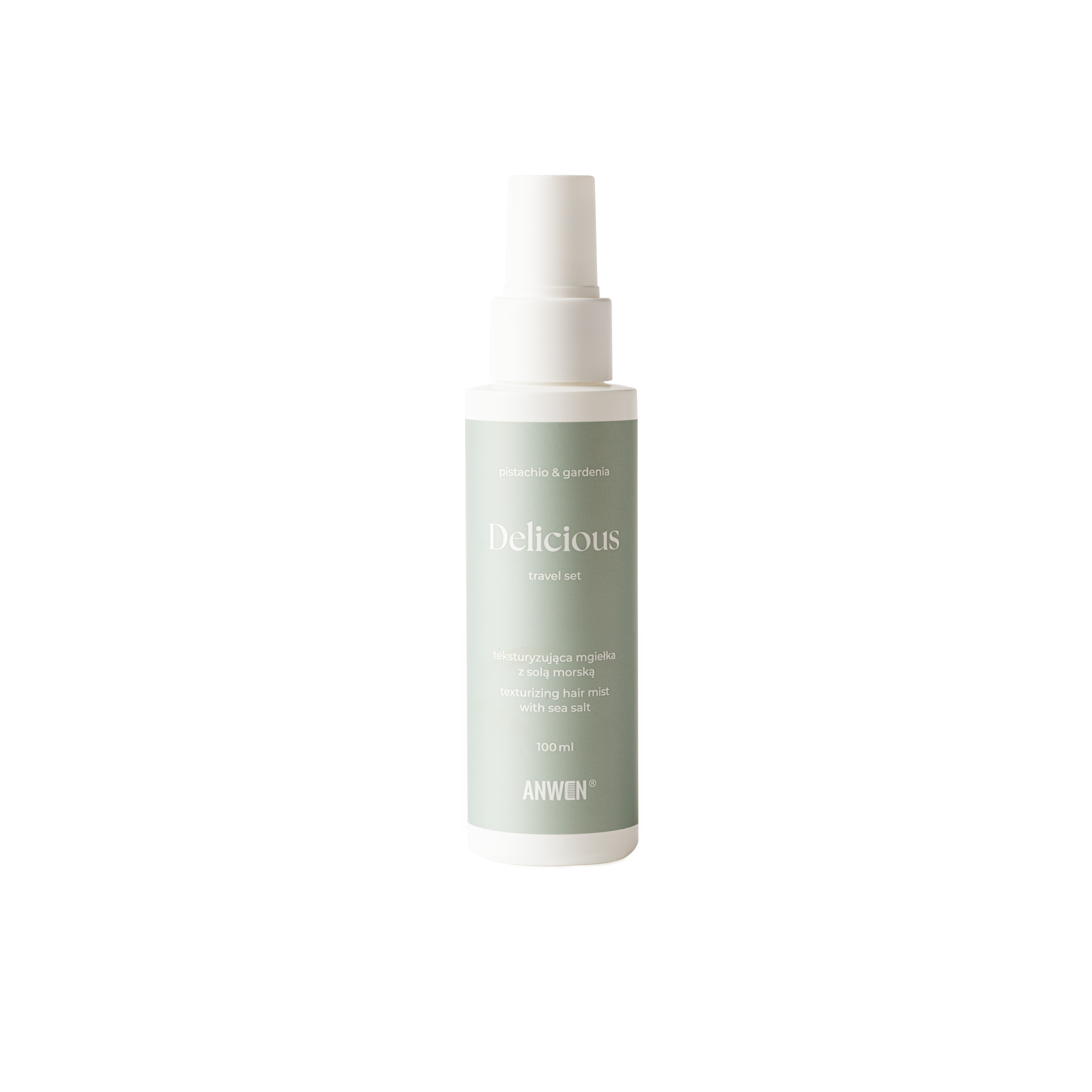 Anwen Delicious Travel Set Teksturyzująca Mgiełka do Włosów z Solą Morską 100ml