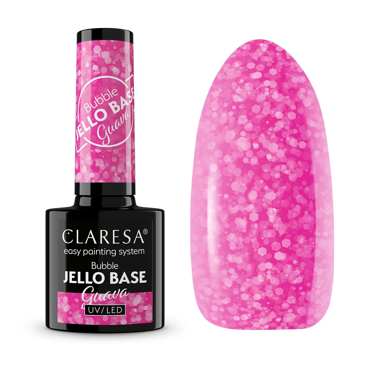 Claresa Bubble Jello Base Baza Hybrydowa Guava