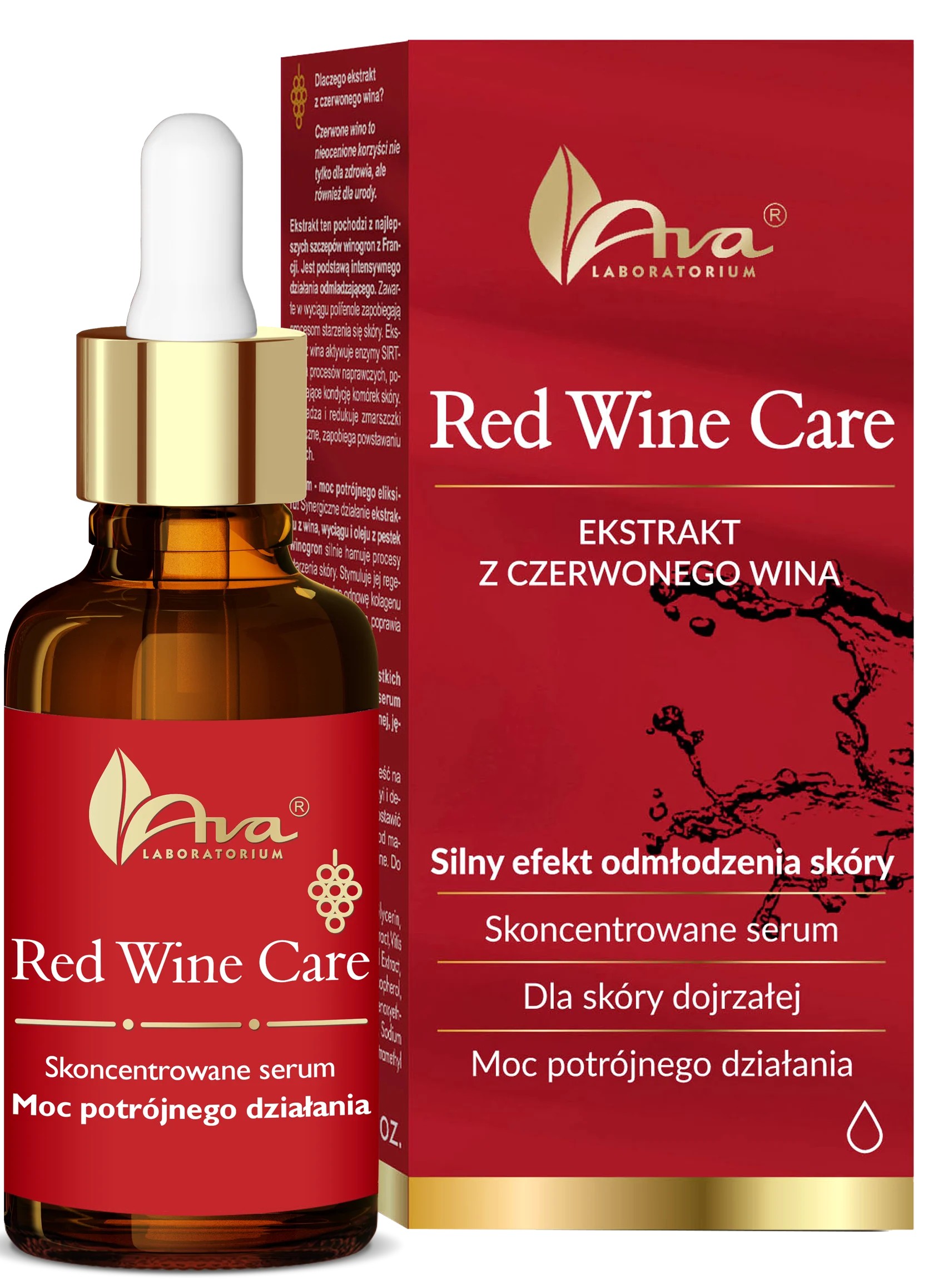 AVA Laboratorium Red Wine Care Skoncentrowane Serum dla Skóry Dojrzałej 30ml