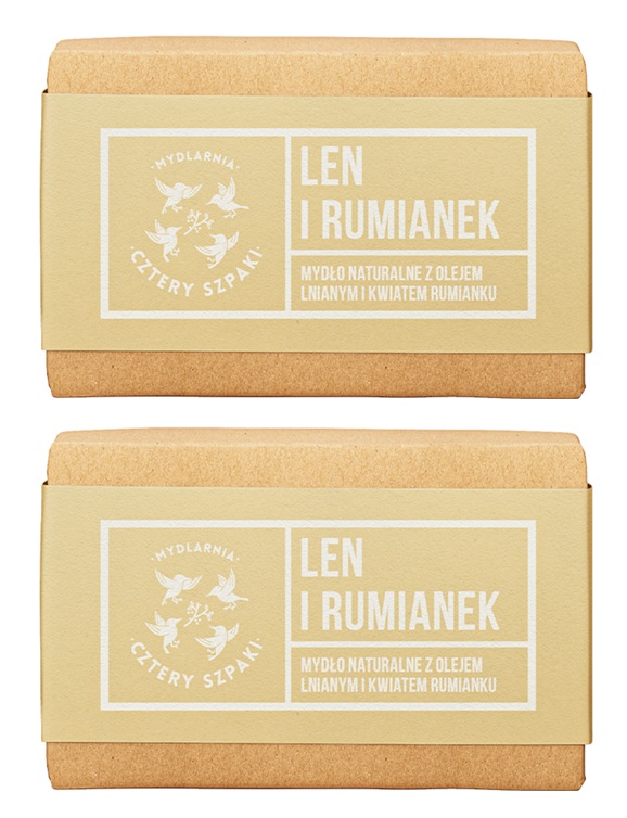 Naturalne Mydło - Len i Rumianek x