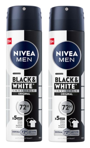 MEN Black & White Power Antyperspirant Spray