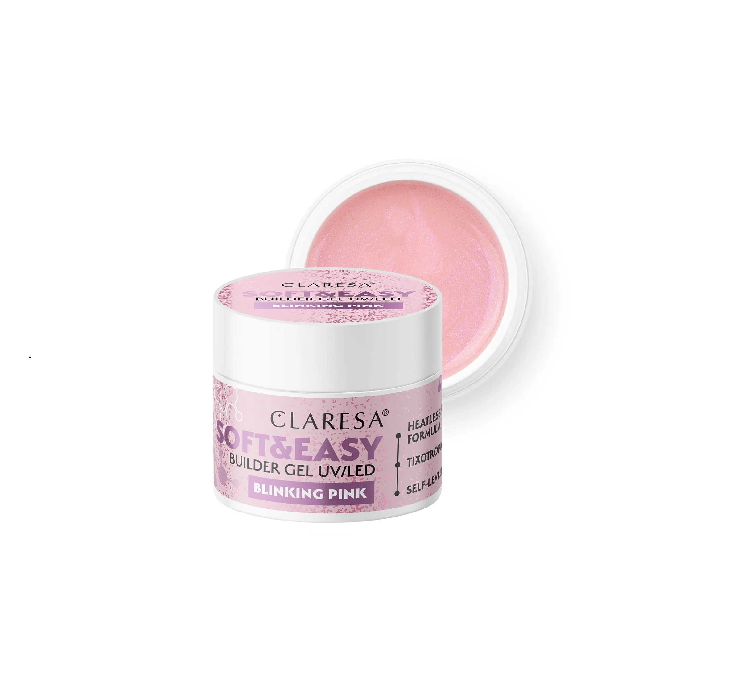 Claresa Żel Budujący Soft & Easy Blinking Pink 12g